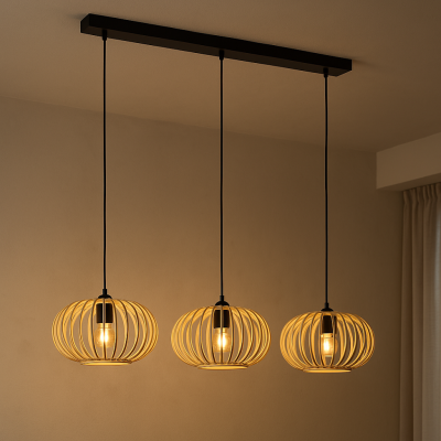 Vintage függőlámpa barna, Lieve