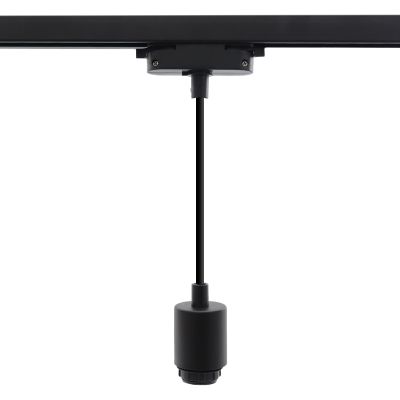 Műanyag 1 fázisú sínes lámpatest fekete, Merve