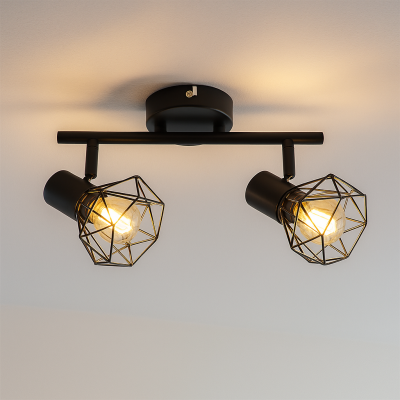 Modern mennyezeti spot lámpa fekete, Jaylano