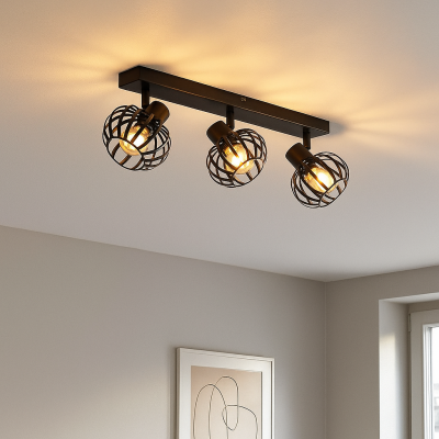 Modern mennyezeti spot lámpa fekete, Lieve