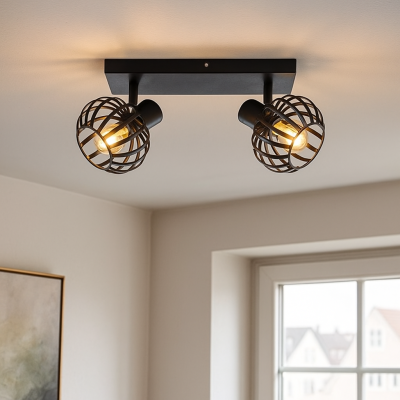 Modern mennyezeti spot lámpa fekete, Lieve