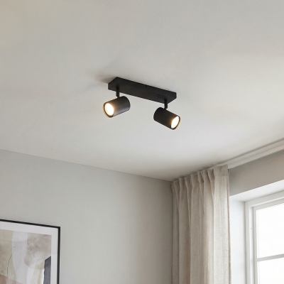 Retro mennyezeti spot lámpa fekete, Elena