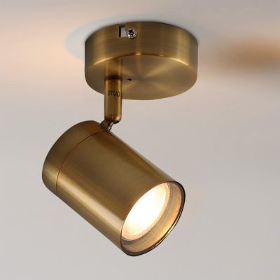 Retro fürdőszoba mennyezeti lámpa sárgaréz, Ciara, IP44