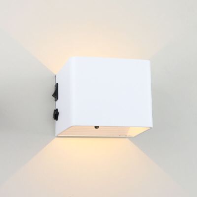 Retro fel le fali lámpa fehér, Dion, 1 W, 2700 K LED
