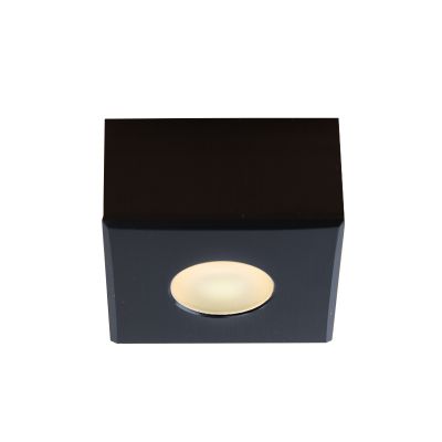 Alumínium terasz felületre szerelt spotlámpa fekete, Fredo, 3 W, 2700 K LED, IP44