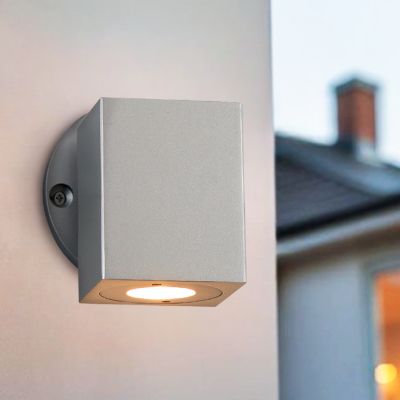 Alumínium kültéri lámpa ezüst, Rudy, 3 W, 2700 K LED, IP44