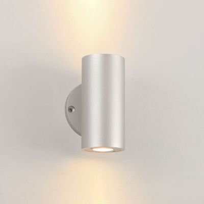 Alumínium fel le fali lámpa ezüst, Salar, 3 W, 2700 K LED, IP44