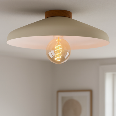 Vintage mennyezeti lámpa bézs, Freddie