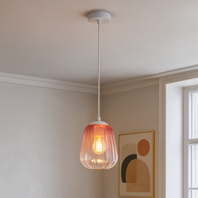 Design függőlámpa rózsaszín, Sue