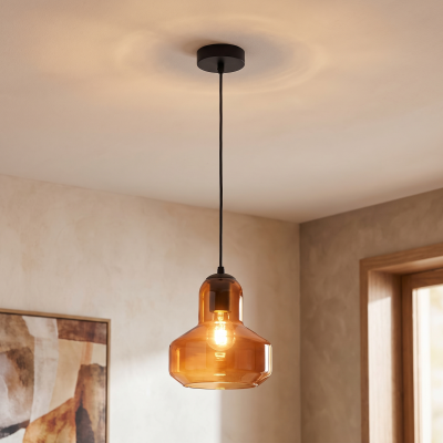 Design függőlámpa narancs, Sabina
