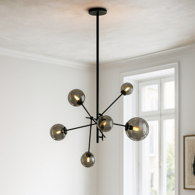 Design függőlámpa szürke, Kaily