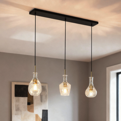 Design függőlámpa átlátszó, Danny