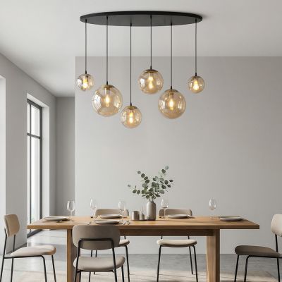 Design függőlámpa borostyán, Dolf