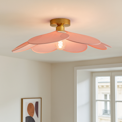 Vintage mennyezeti lámpa rózsaszín, Nena