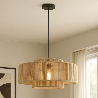 Vintage függőlámpa barna, Selena