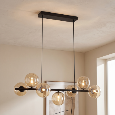 Design függőlámpa borostyán, Remo