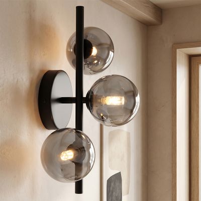 Design fali lámpa szürke, Remo
