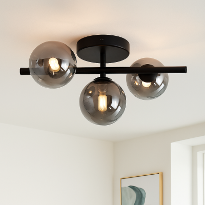 Design mennyezeti lámpa szürke, Remo
