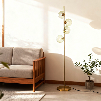 Design állólámpa zöld, Remo, kapcsolóval