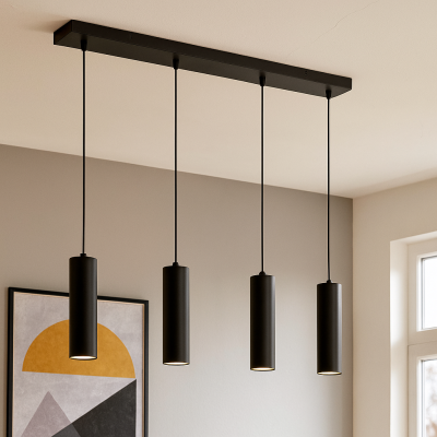 Retro függőlámpa fekete, Carlos