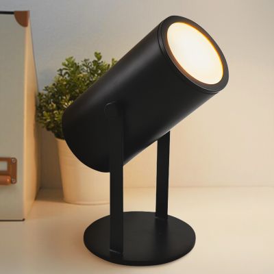 Retro újratölthető asztali lámpa fekete, Elko, 2 W, 3000 K LED, kapcsolóval