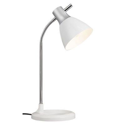 Design íróasztal lámpa ezüst, Liberty, kapcsolóval