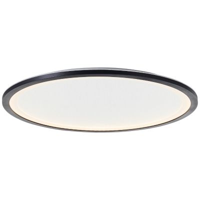 Retro LED panel mennyezeti lámpa fekete, Yamal, 36 W, melegtől hidegig állítható fehér LED, távirányítóval