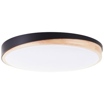 Retro mennyezeti lámpa fekete, Marloes, 36 W, white switch LED, távirányítóval