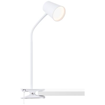 Műanyag csiptetős lámpa fehér, Musab, 7 W, 3000 K LED, 3 fokozatban szabályozható