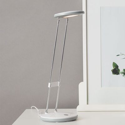 Műanyag íróasztal lámpa fehér, Mariama, 3,3 W, 3000 K LED, kapcsolóval