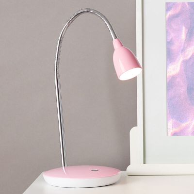 Műanyag íróasztal lámpa rózsaszín, Kit, 3 W, 3000 K LED, kapcsolóval