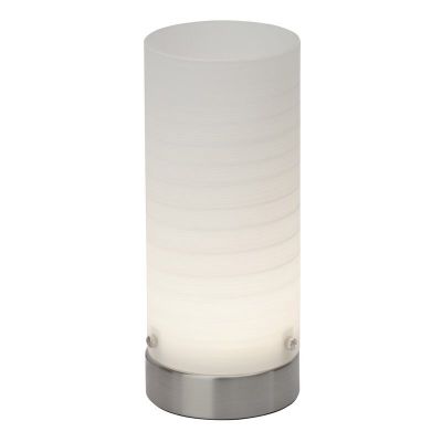 Üveg asztali lámpa fehér, Mexi, 3 W, 3000 K LED, kapcsolóval