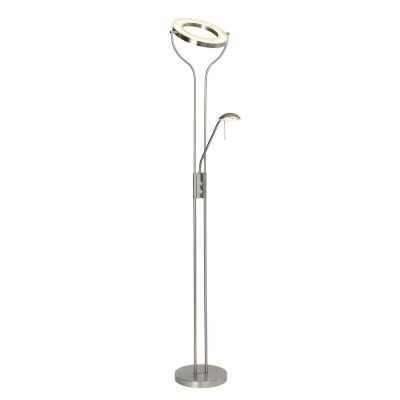 Design álló olvasólámpa króm, Izabela, 18 W, 3000 K LED, kapcsolóval