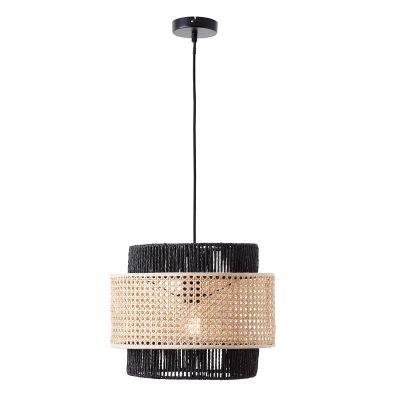 Rattan függőlámpa bézs, Quirien