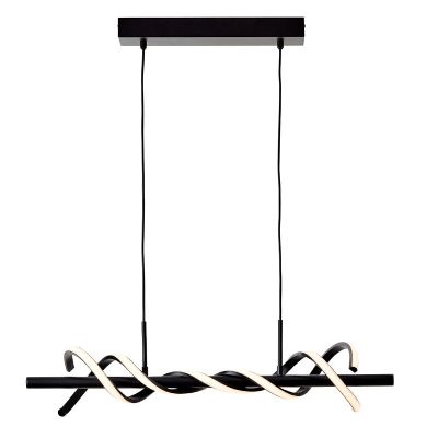 Retro függőlámpa fekete, Quang, 16 W, 3000 K LED