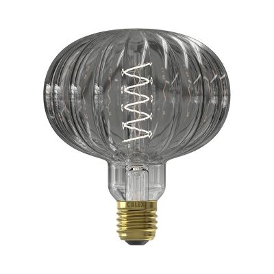 Szabályozható Calex E27 LED izzószálas lámpa Metz, szürke, 4W, 2000K