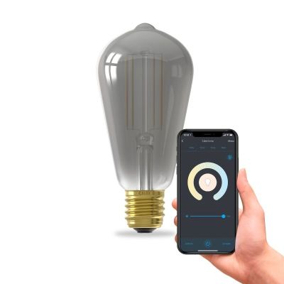Calex Smart LED lámpa E27 szürke, 7W, 1800K