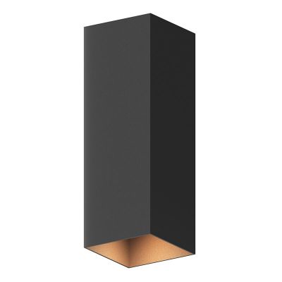 Fekete alumínium fel le fali lámpa, Dion, 8 W, 3000 K LED, IP54