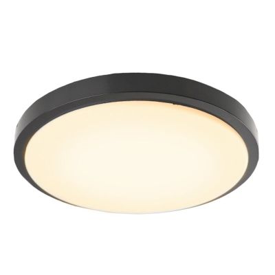 Retro plafon lámpa fekete, Kos, 22 W, 3000 K LED