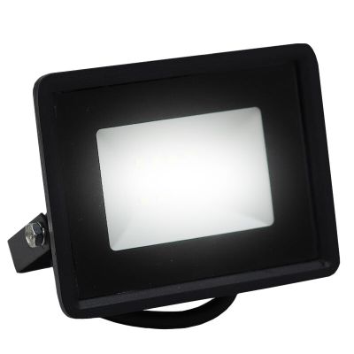 Műanyag reflektor fekete, Boaz, 10 W, 6500 K LED, IP66