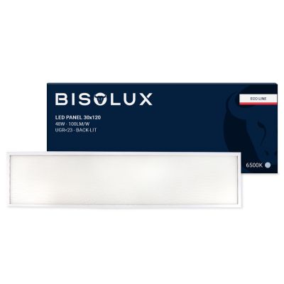 120x30 cm-es LED panel - 38W - 6500K - Háttérvilágítással