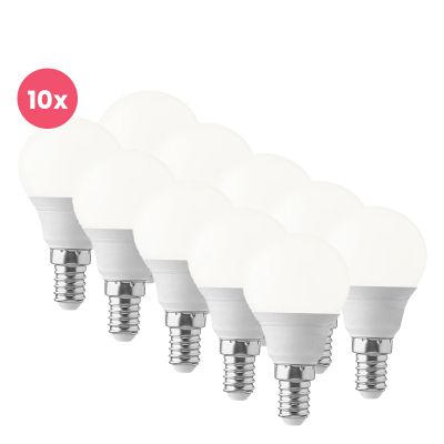 10 darabos E14-es Lasco LED izzó, P45, 3W, 3000K