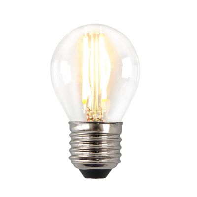 Szabályozható E27 Olucia LED lámpa, P45, 3W, Átlátszó üveg, 2700k