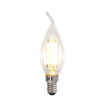 Szabályozható E14 Olucia LED gyertya, 3W, átlátszó üveg, 2700k