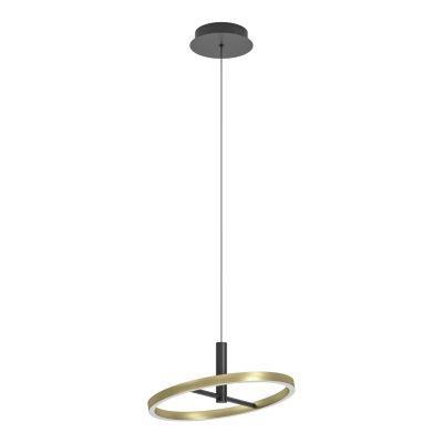 Design fém függőlámpa sárgaréz, Buket, 19 W, 3000 K LED, 3 fokozatban szabályozható