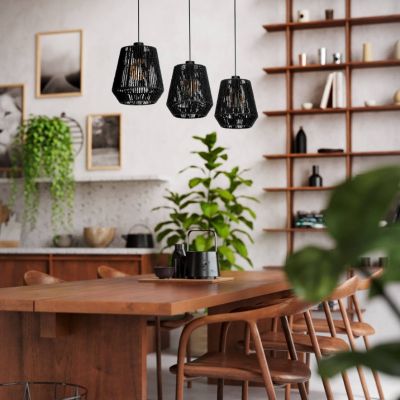 Papír függőlámpa fekete, Caine