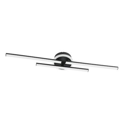 Design műanyag plafon lámpa fekete, Vidya, 20 W, 4000 K LED, 3 fokozatban szabályozható
