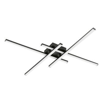 Design műanyag plafon lámpa fekete, Vidya, 20 W, 4000 K LED, 3 fokozatban szabályozható