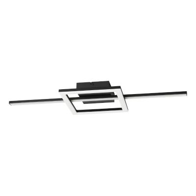 Retro műanyag mennyezeti lámpa fekete, Xam, 19,5 W, white switch LED
