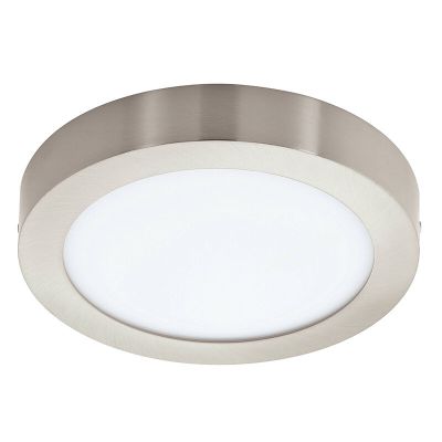 Műanyag okos mennyezeti lámpa nikkel, Geraldo, 16,5 W, melegtől hidegig állítható fehér LED, IP44